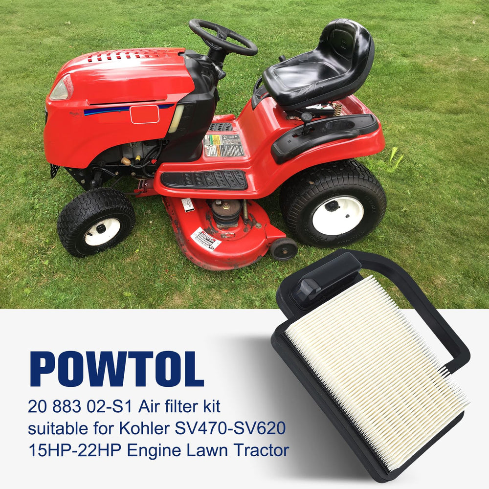 Powtol air filter dimensions for Kohler engines