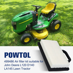 Powtol air filter from L120 kit side view