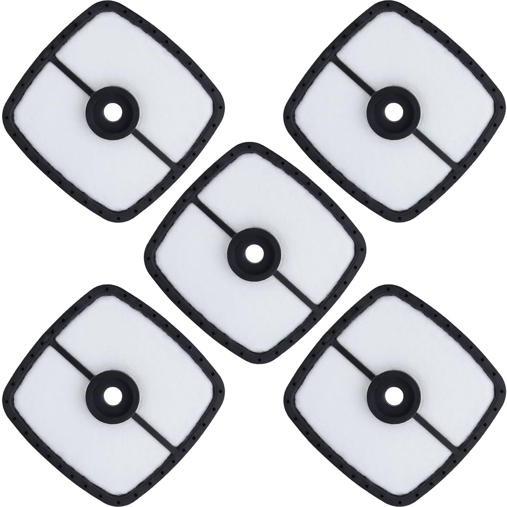 Powtol SRM 225 air filter front view, pack of 5
