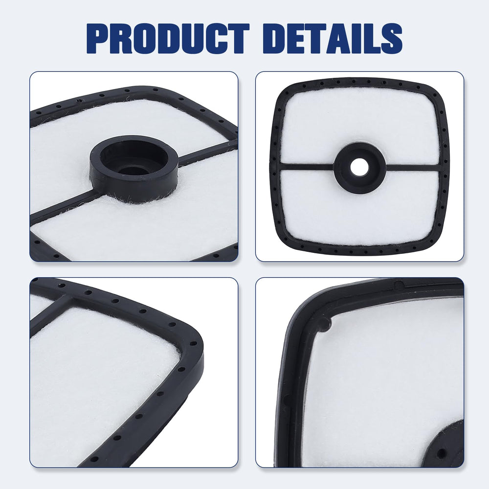 Powtol SRM 225 air filter maintenance tips on a table