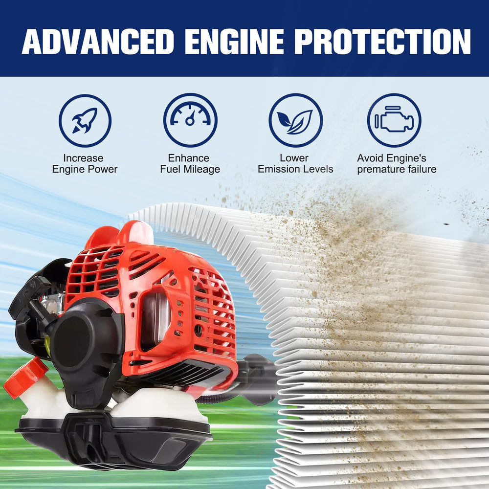 Powtol SRM 225 air filter packaging and contents