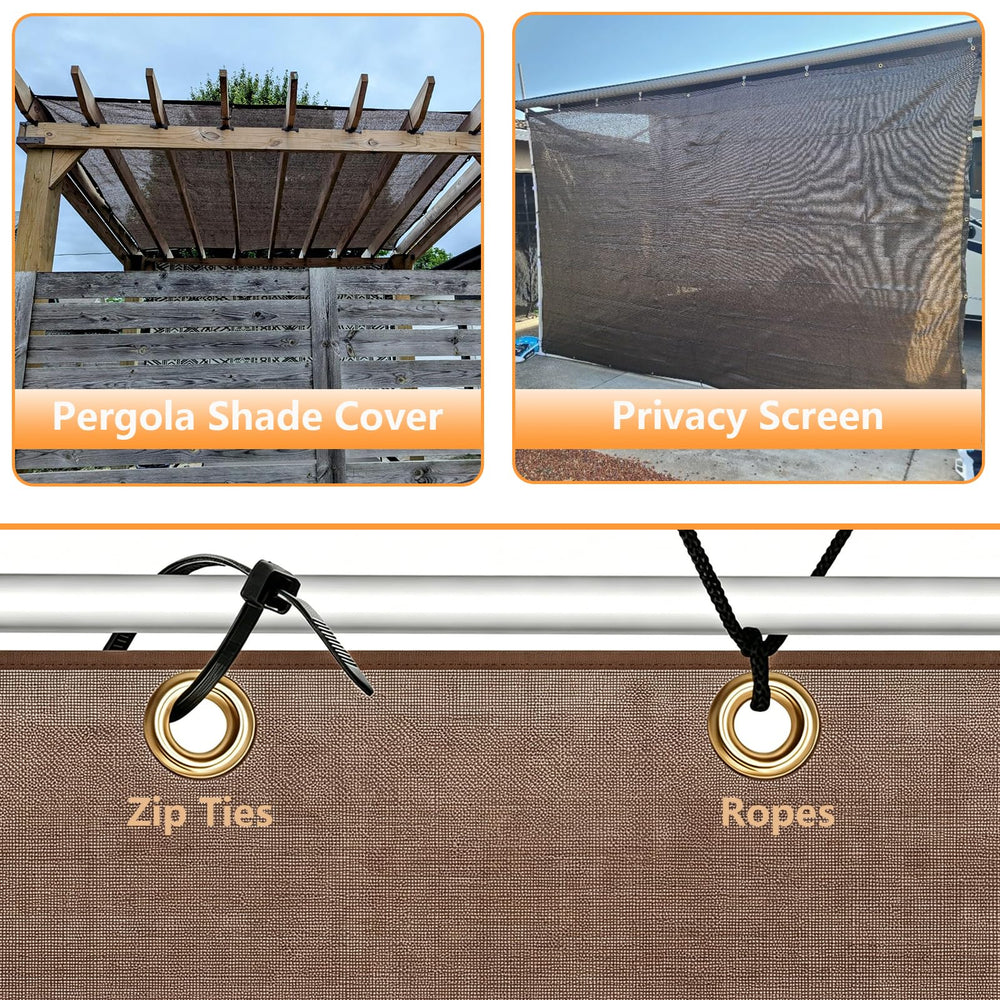 POYEE 6x6ft Sun Shade Cloth in a garden setting