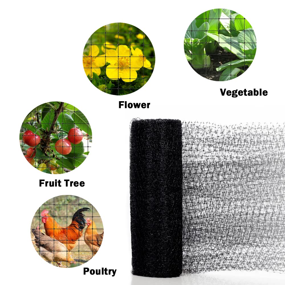 POYEE Bird Netting being cut to size with scissors