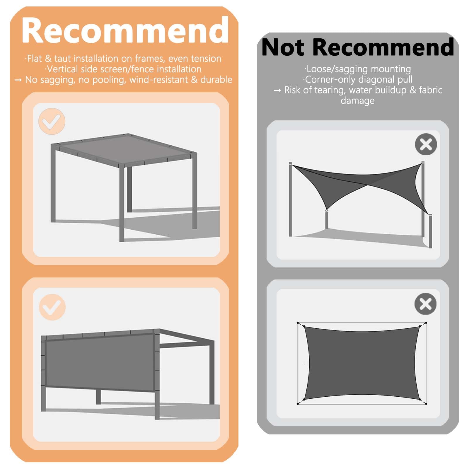 POYEE Sun Shade Cloth packaged view