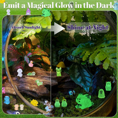 Prdingfy mini animal figurines glowing in the dark