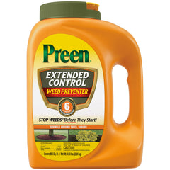 Preen Extended Control Weed Preventer 4.93 lb bottle front view