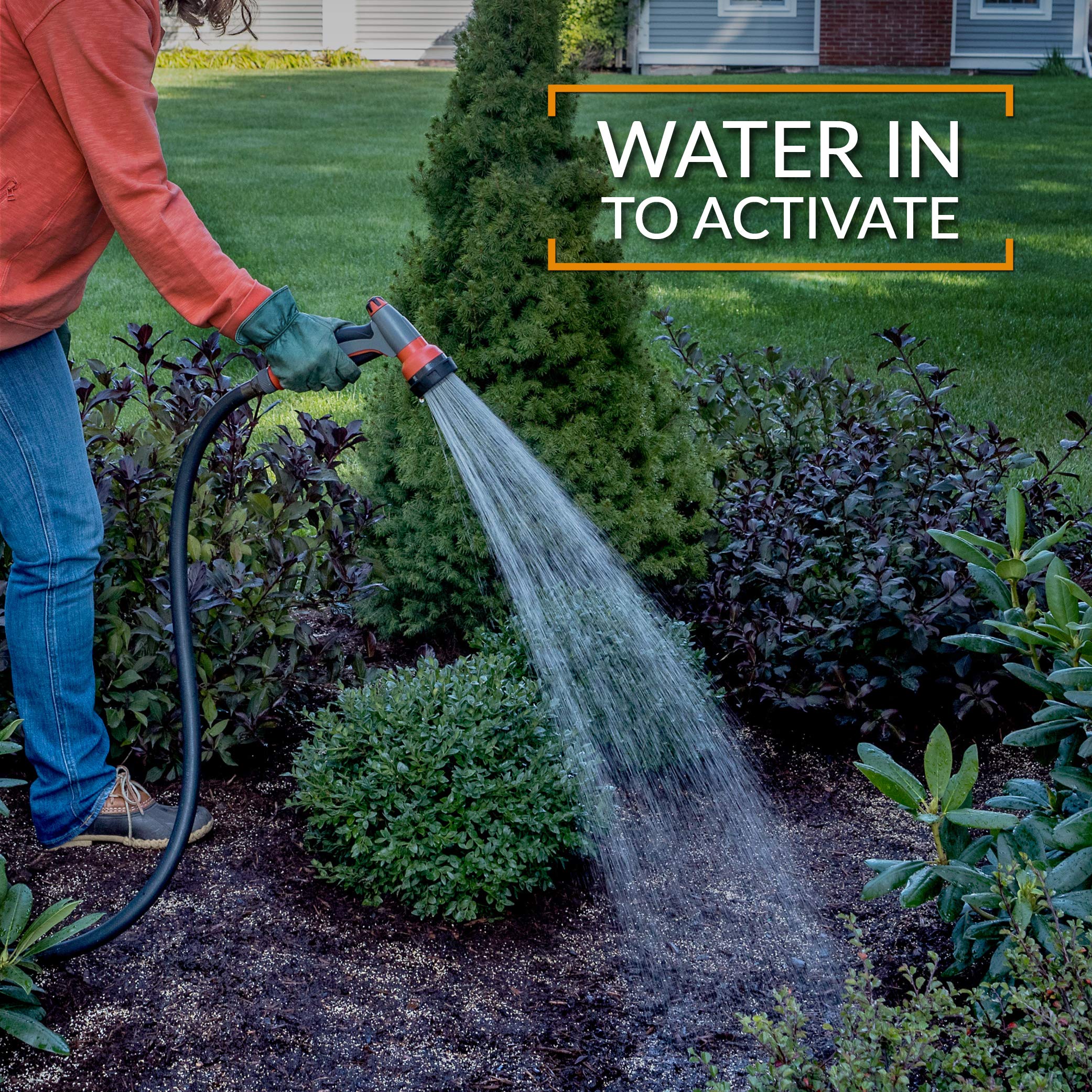 Preen Extended Control Weed Preventer granules on soil