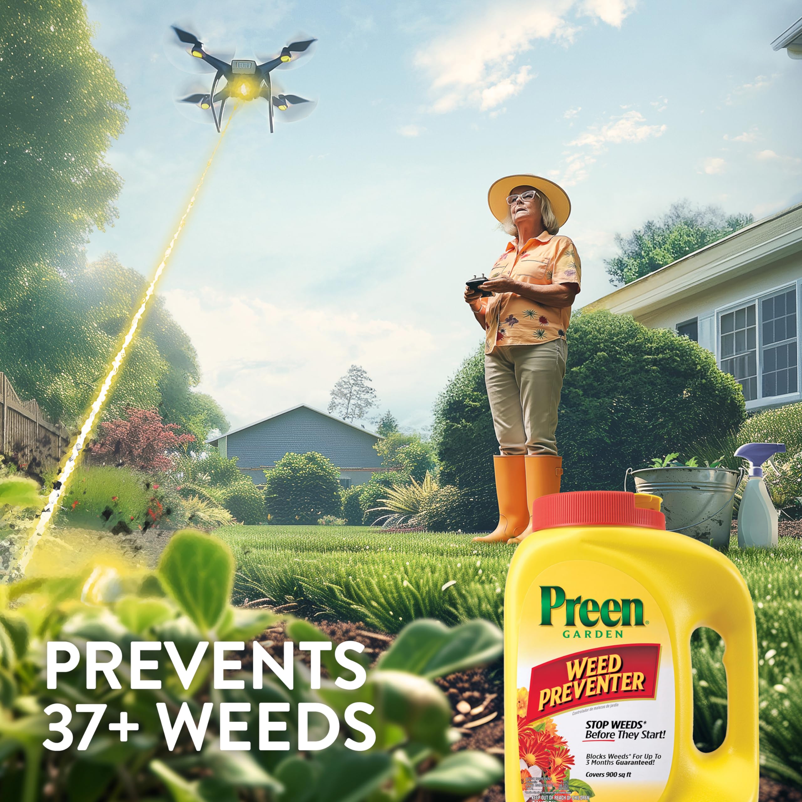 Preen Garden Weed Preventer safety warning details