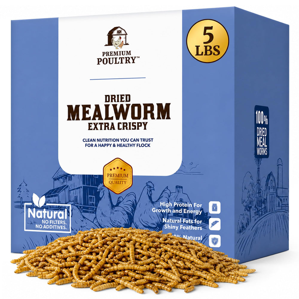 Premium Poultry Mealworms 5lb bag front view