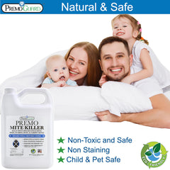 Premo Guard Natural Mite Spray label showing ingredients