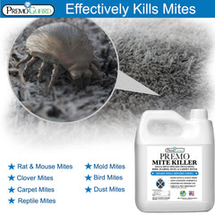 Premo Guard Natural Mite Spray used on a couch