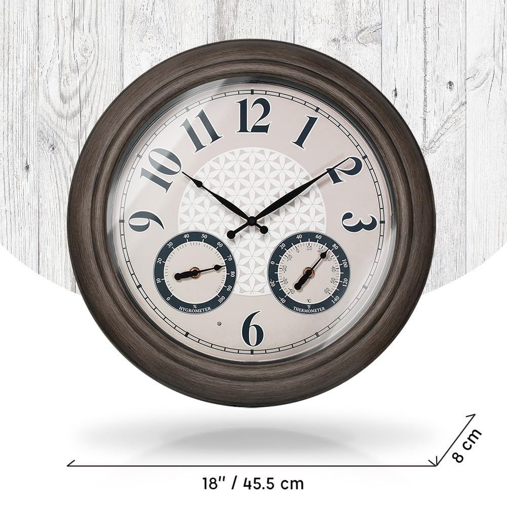 Presentime clock displayed in a patio setting