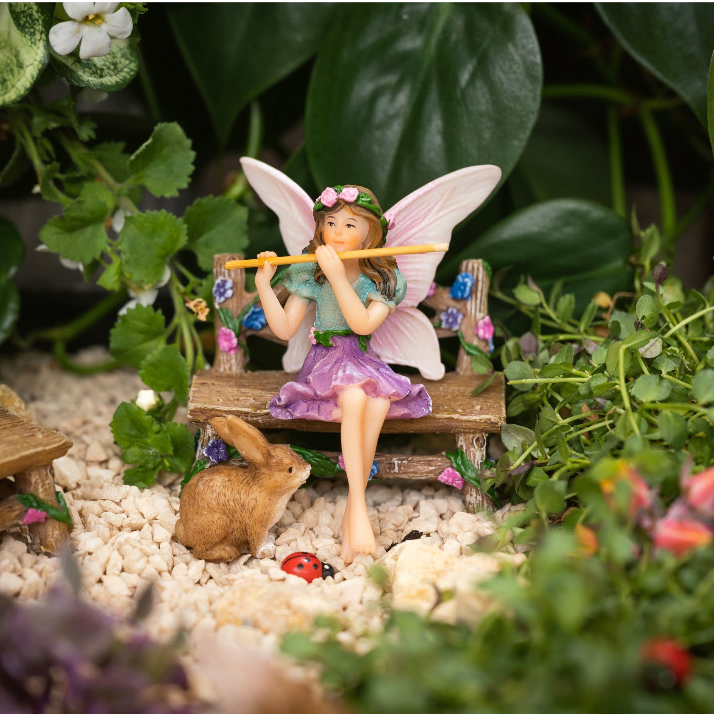 PRETMANNS fairy garden figurines in vibrant colours