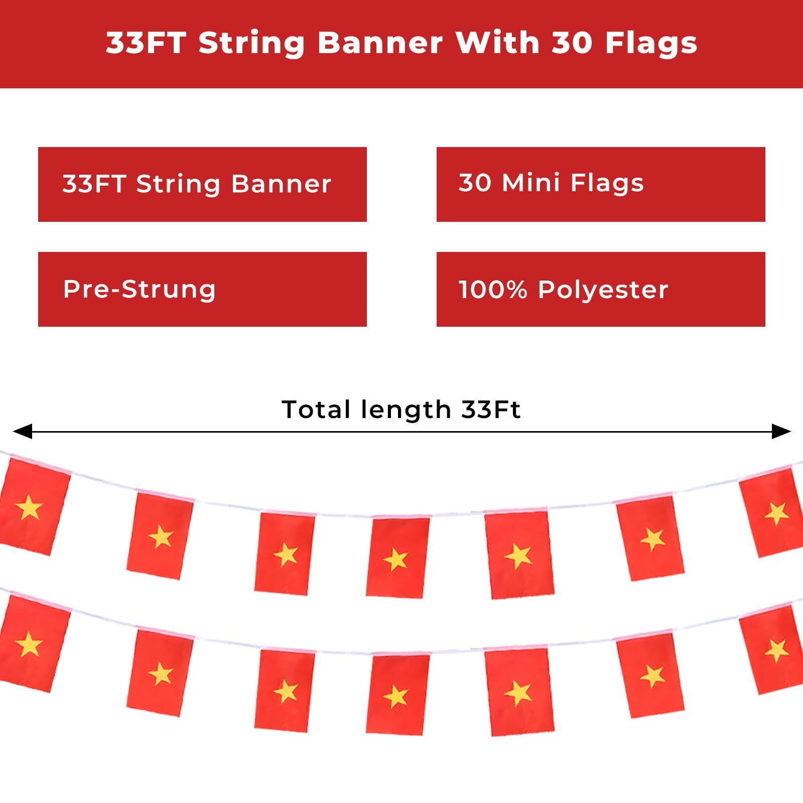 pretty_jessie Mini String Flags 30Pcs with a vibrant design
