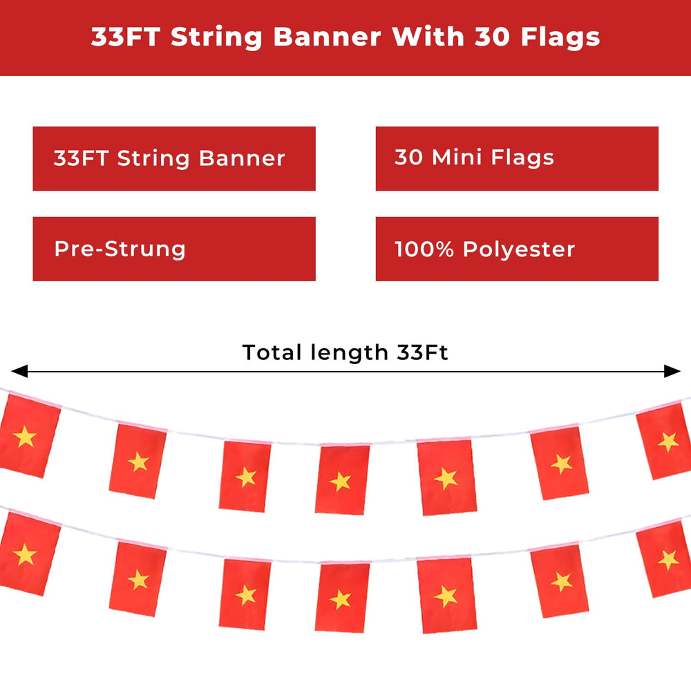 pretty_jessie Mini String Flags 30Pcs with a vibrant design