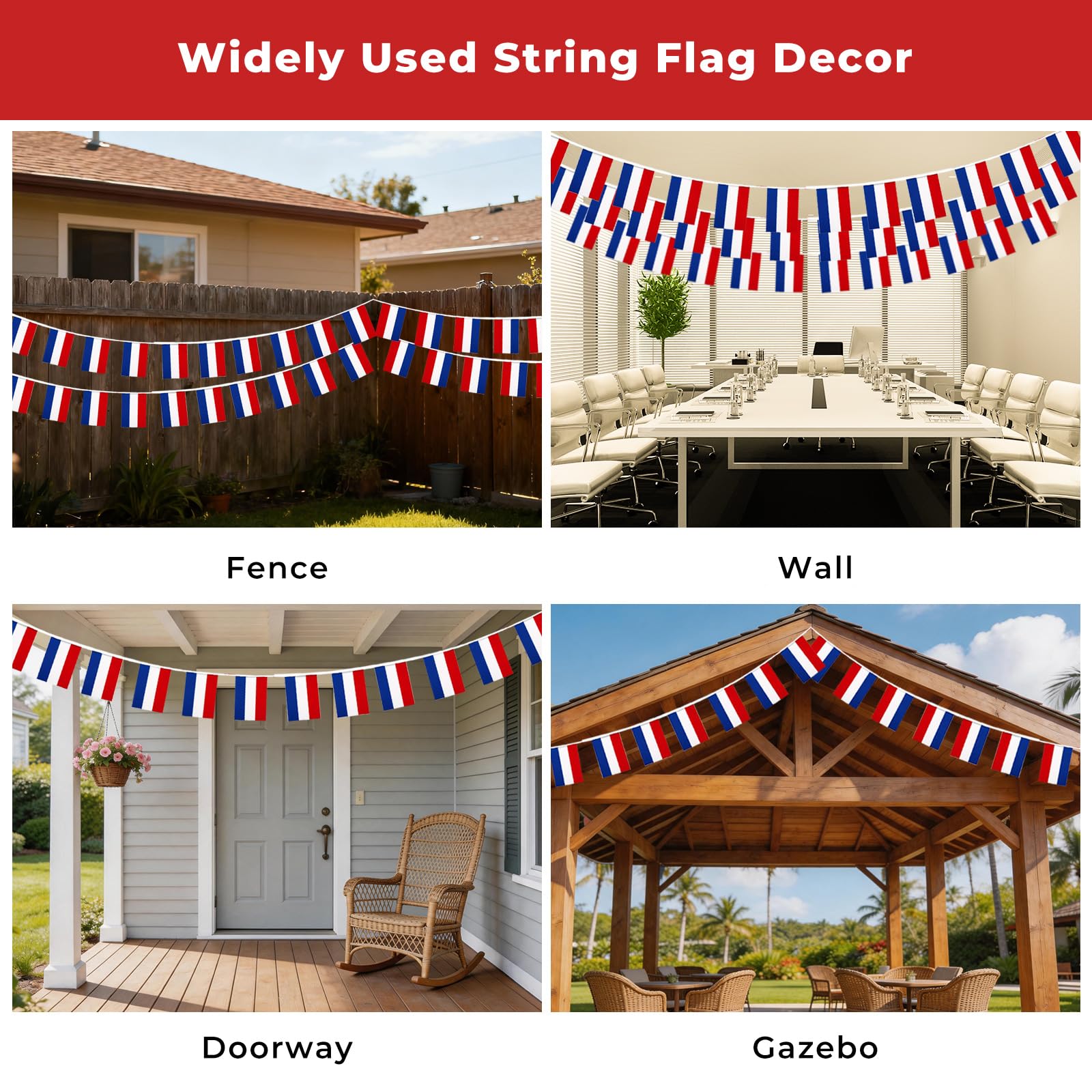 pretty_jessie Mini String Flags hanging in a party backdrop