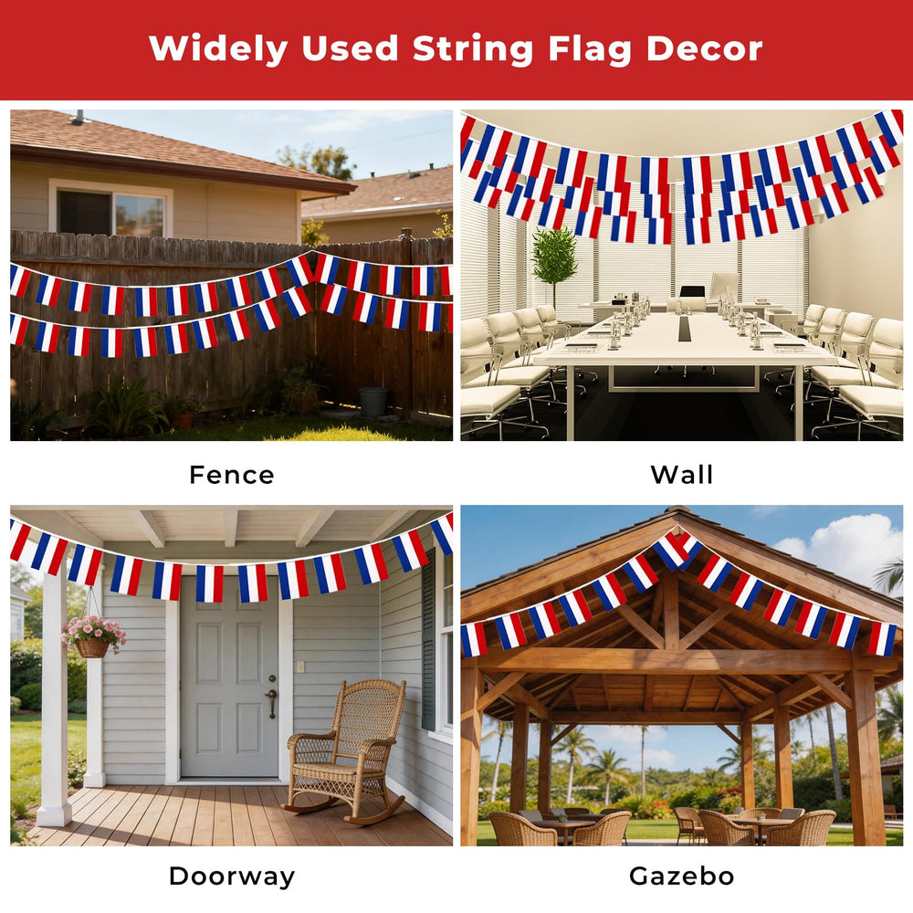 pretty_jessie Mini String Flags hanging in a party backdrop