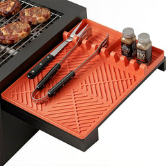PRFCTTY Silicone Grill Mat front view in orange