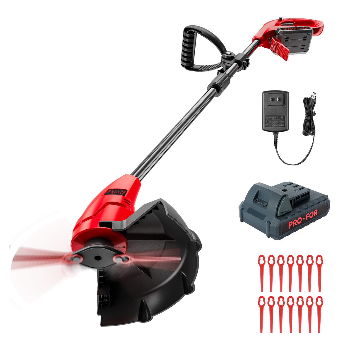 PRO-FOR 20V Cordless Grass Trimmer front view