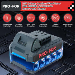 PRO-FOR 20V Grass Trimmer in use on lawn