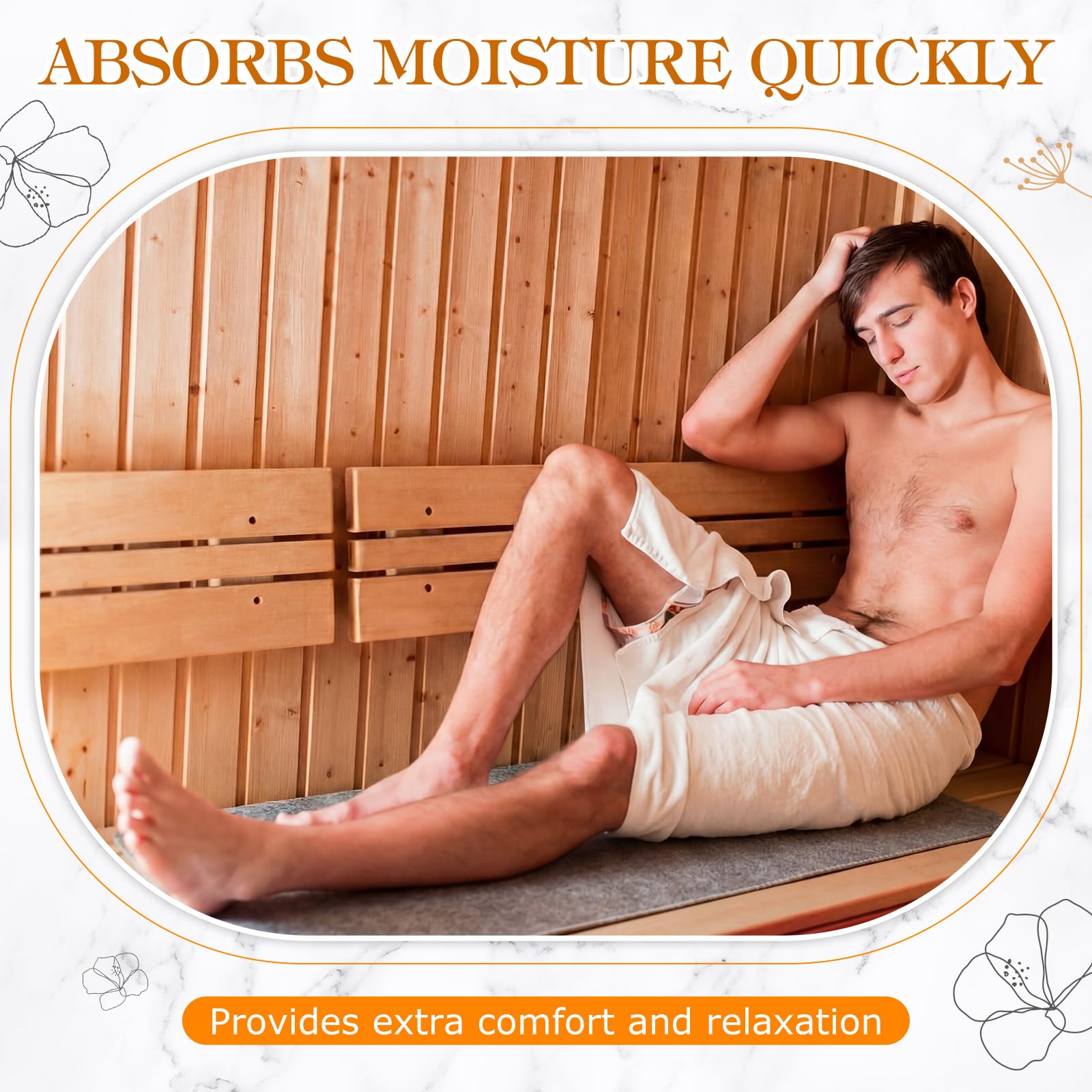 Product packaging of Hahafelt Sauna Mats