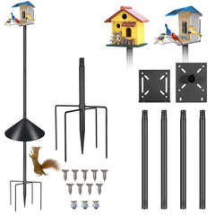PROERR Smart Bird Feeder Pole Stand 79in front view
