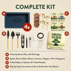 Professional gardening tools from the HOME GROWN Bonsai Kit