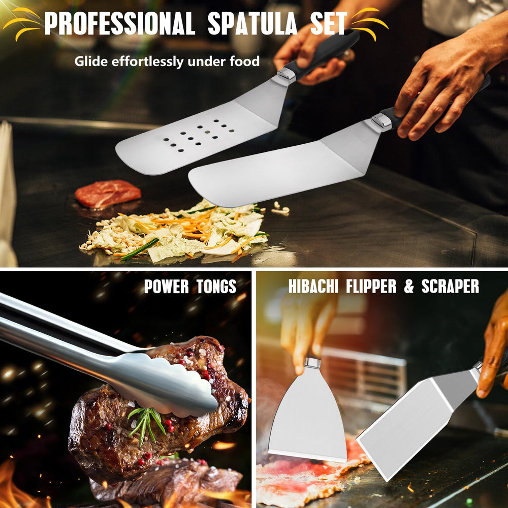 Professional spatulas and scraper included in RINPIR kit