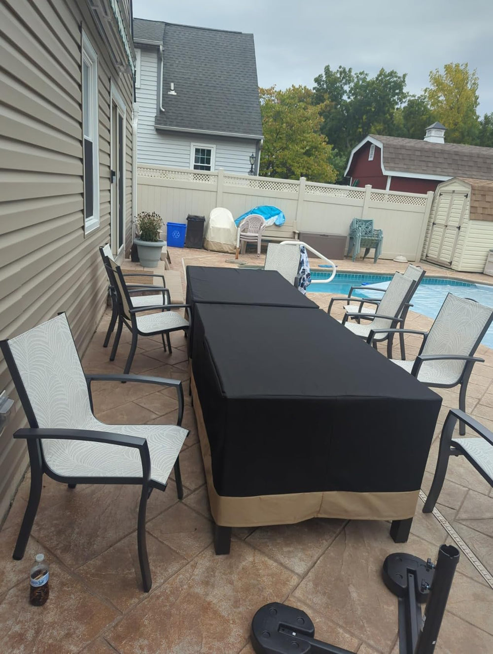 ProHome Direct Fire Pit Cover packaging with product details