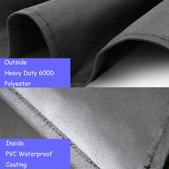 ProHome Direct Fire Pit Cover showing waterproof material detail