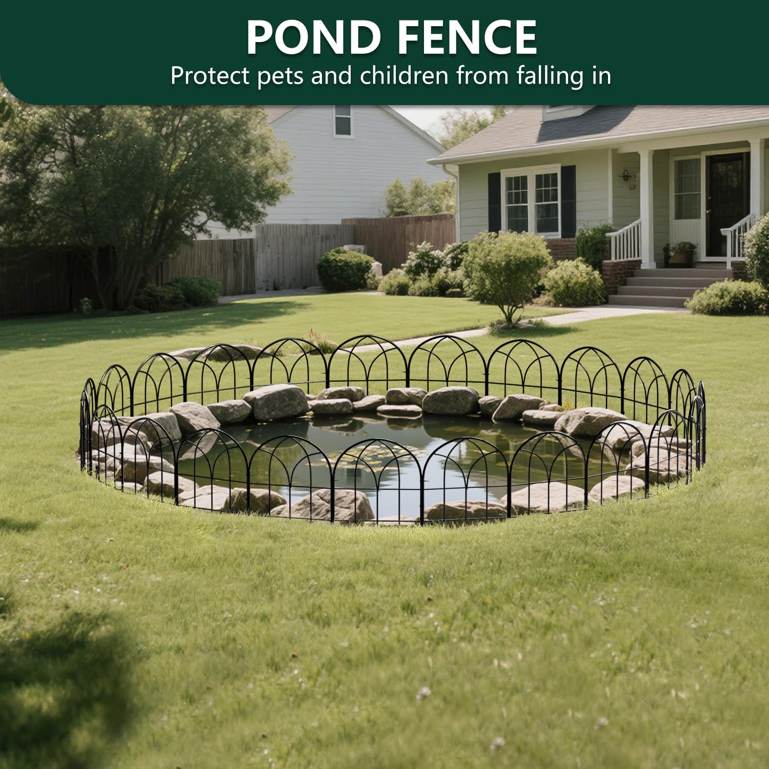 promitop Decorative Garden Fence detailed view of metal finish
