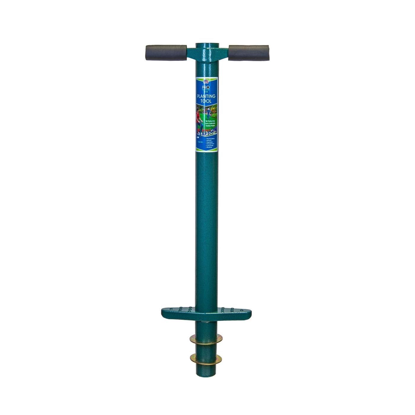 ProPlugger 5-IN-1 Lawn Tool front view in green