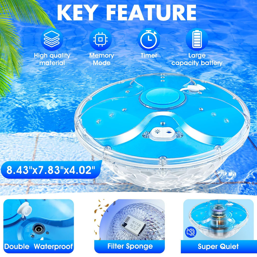 ProSplash Pool Fountain anchored in a swimming pool