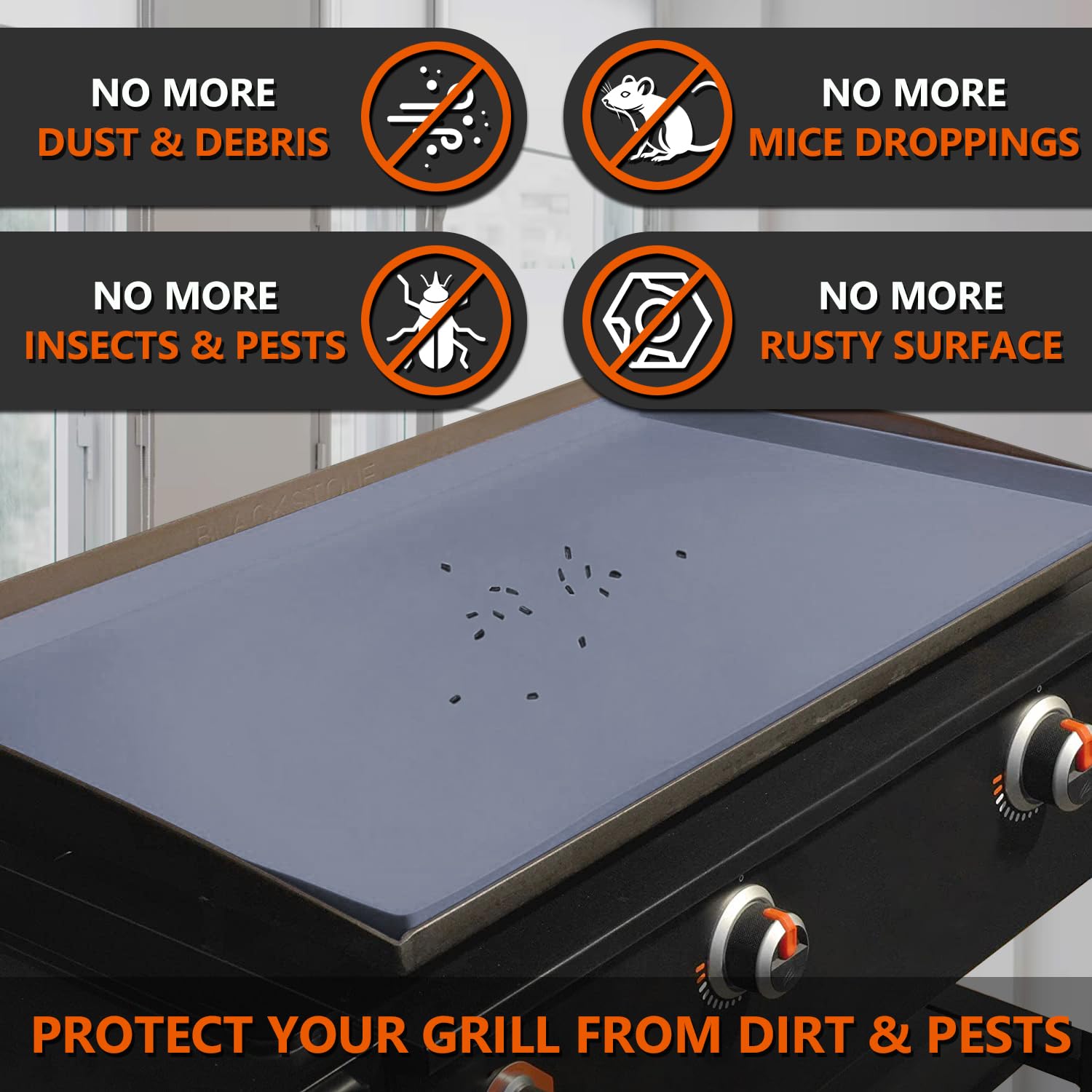 Protebox Silicone Griddle Mat displaying its heavy duty design