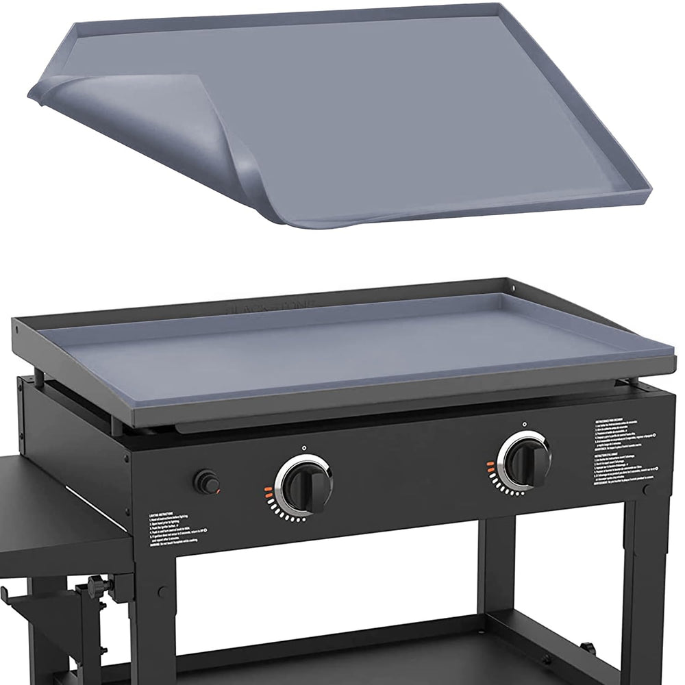 Protebox Silicone Griddle Mat for Blackstone 28 inch Grill, Gray front view