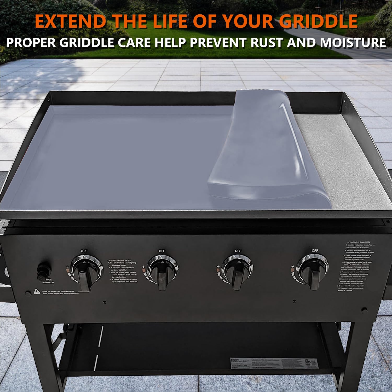 Protebox Silicone Griddle Mat rolled up for storage