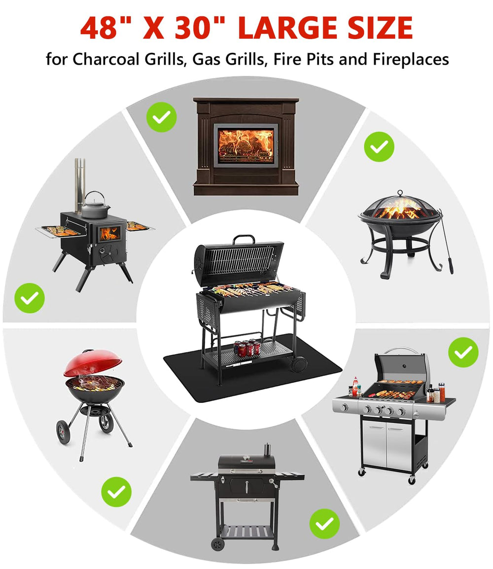 Protebox Under Grill Mat 48 x 30 inch rolled up for storage