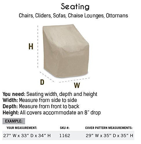 Protective Covers Weatherproof Chair Cover in outdoor setting