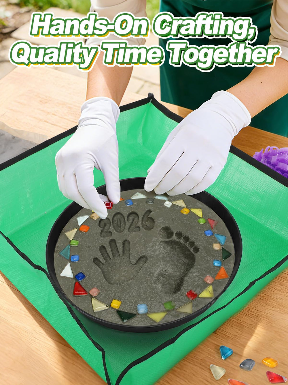 Protective gloves for safe crafting with cement