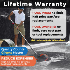 ProTuff 19.5in rake net with deep bag skimmer
