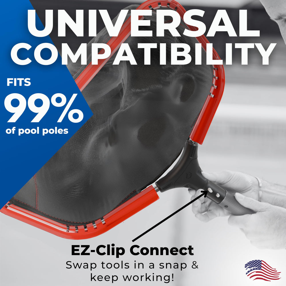 ProTuff Leaf Rake Net in outdoor pool setting
