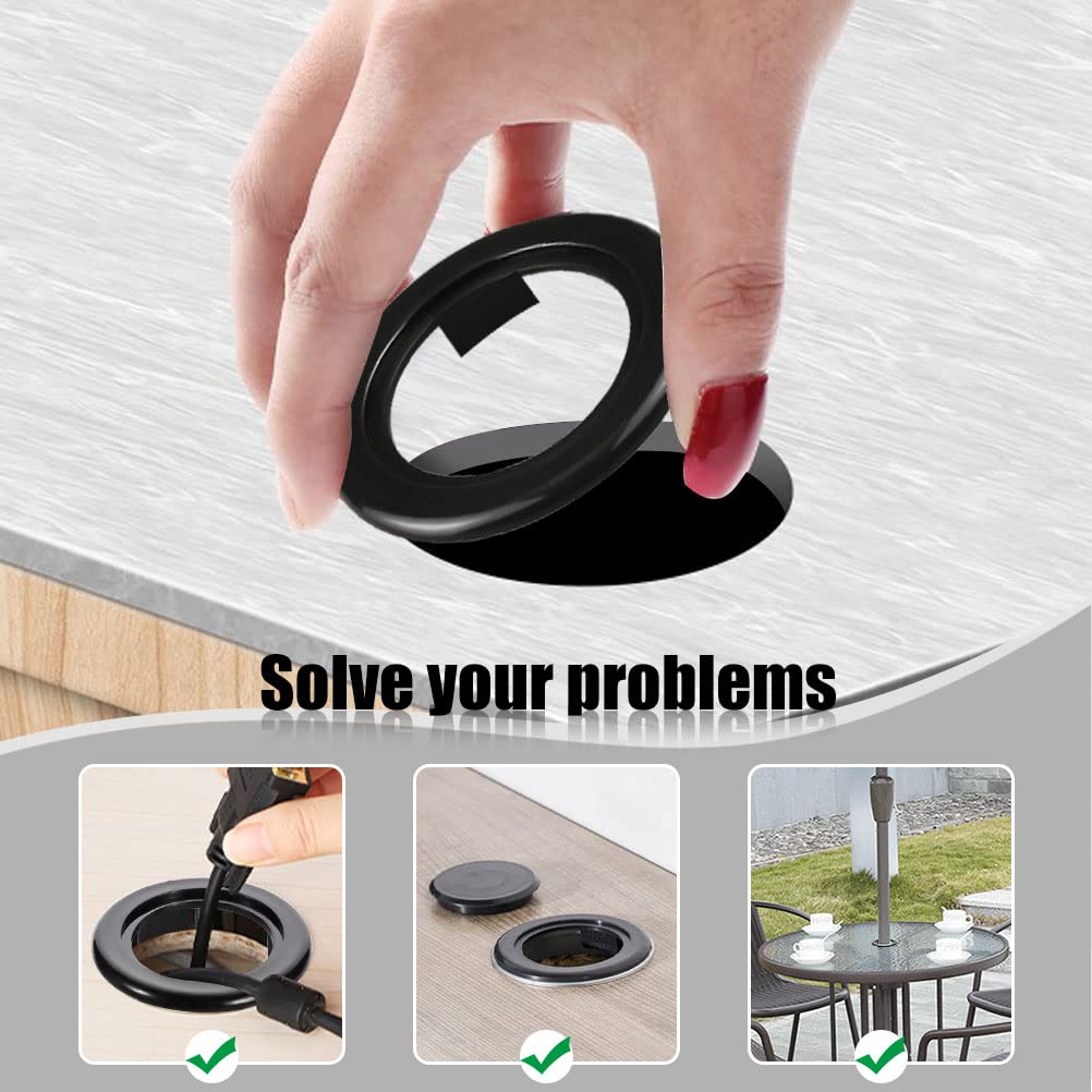 Prudiut umbrella hole ring set displayed outdoors