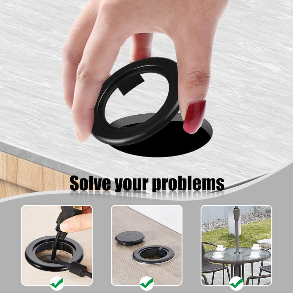 Prudiut umbrella hole ring set displayed outdoors