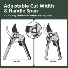PrunePro Bypass Hand Pruner with safety lock engaged