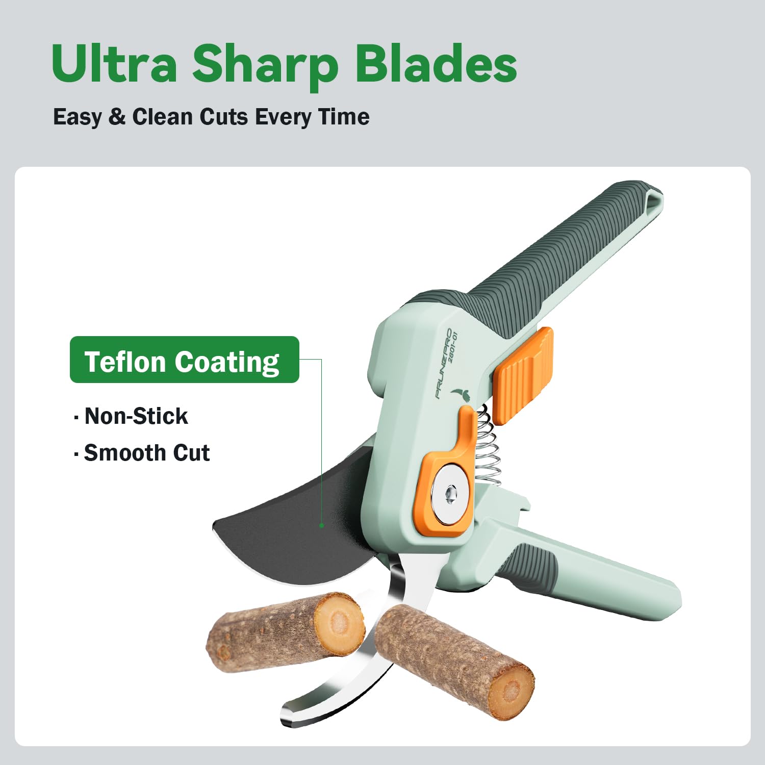 PrunePro garden scissors with micro-tip snips for precision trimming