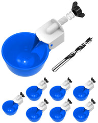 psarnuk Chicken Waterer Cups blue model front view