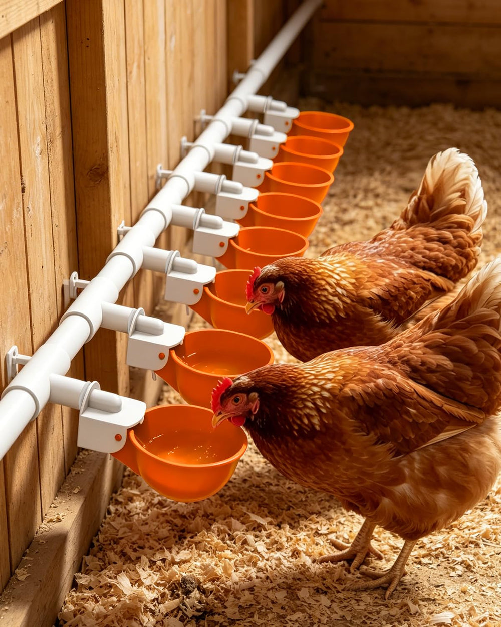 psarnuk Chicken Waterer Cups displayed in various colors