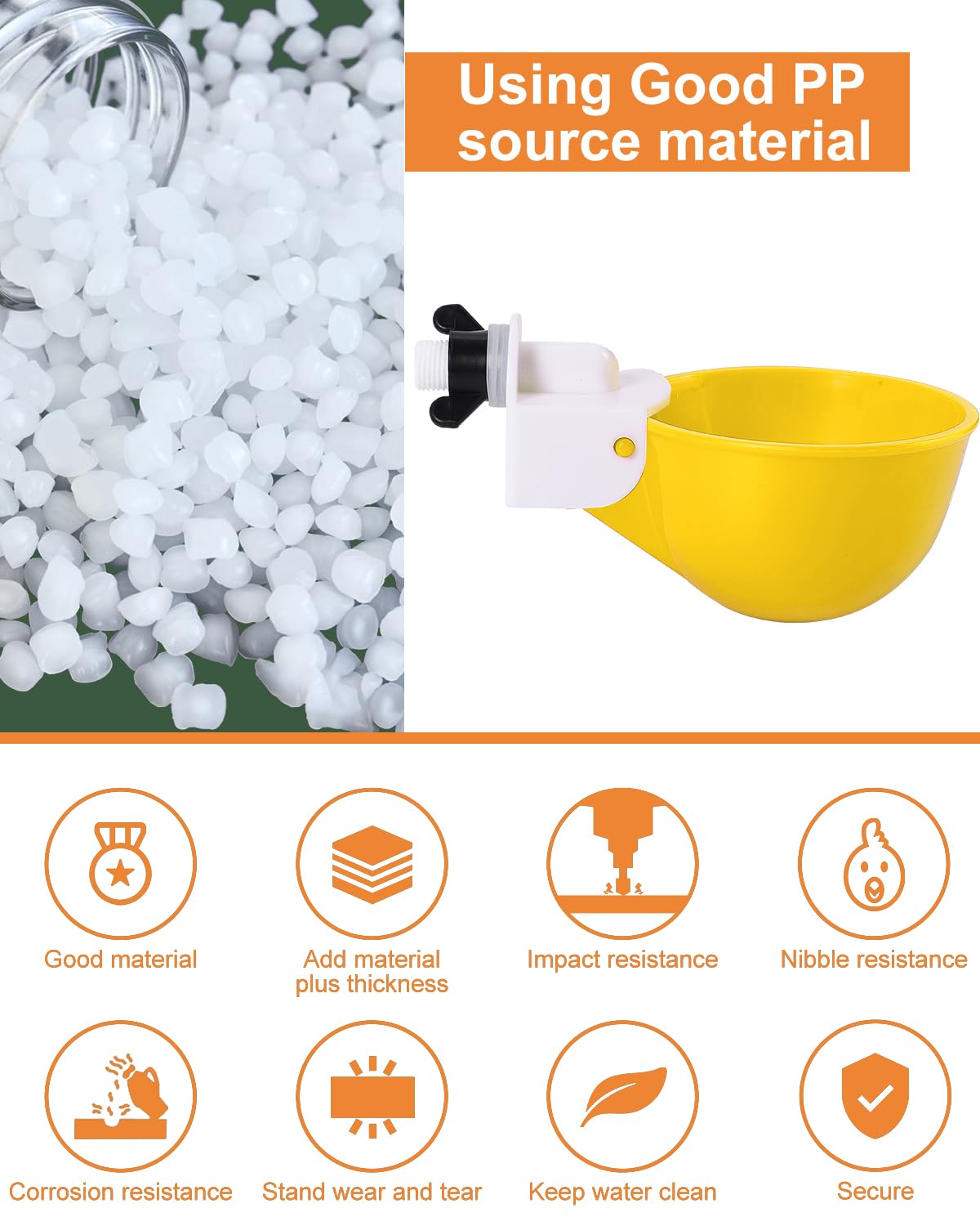 psarnuk Chicken Waterer Cups packaging and contents