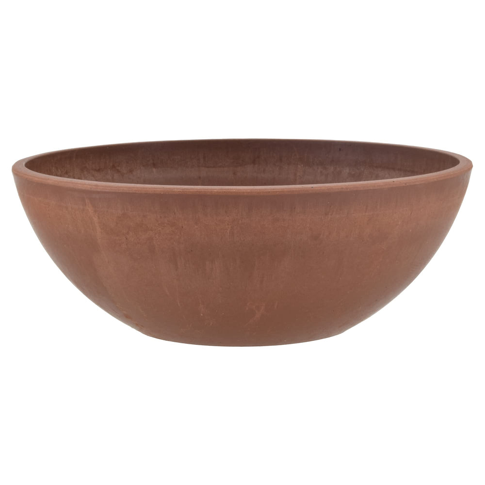 PSW Pot Collection 12-inch Low Bowl Planter in terra cotta