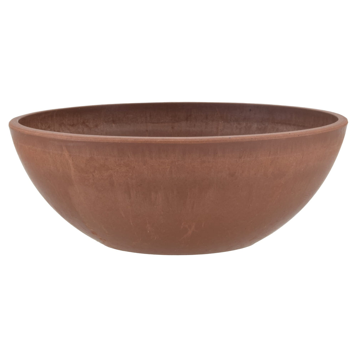 PSW Pot Collection 12-inch Low Bowl Planter in terra cotta